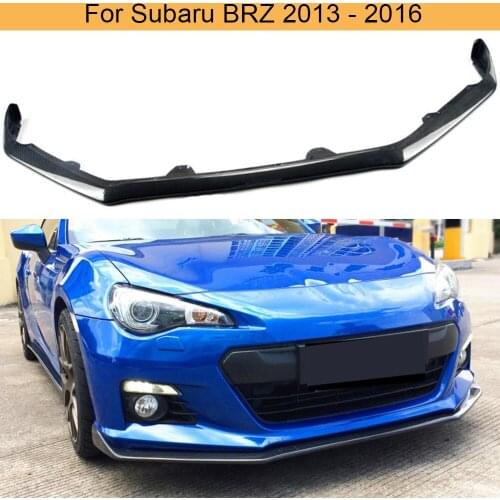 Car Front Bumper Lip Spoiler Splitters For Subaru BRZ 2013 - 2016 Front Lip Spoiler Splitters Chin Apron Guard Carbon Fiber