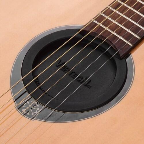 SM-05 100mm Guitar Soundhole Cover Block Sound Hole Feedback Buffer Black Rubber for EQ Acoustic Folk Guitars