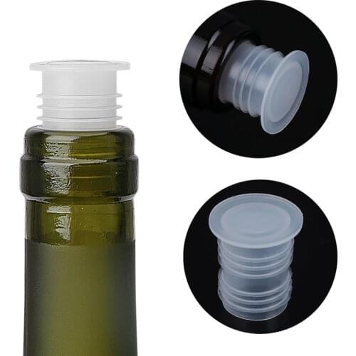 10/20Pcs Beer Bottle Stopper Home Brew Wine Bottle Caps Stoppers Plastic Plug Kitchen Bar Tool Glass Saver Sealer Disposable New