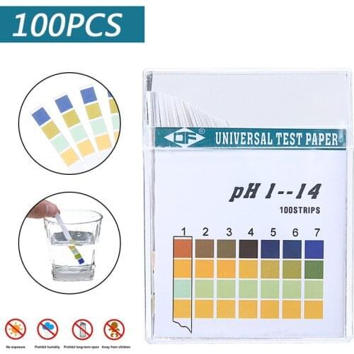 100Pcs Chlorine Dip Test Strips Swimming Pool Hot Tub SPA Water PH Tester Paper For Drinking Water Pool Pond Testing Tools