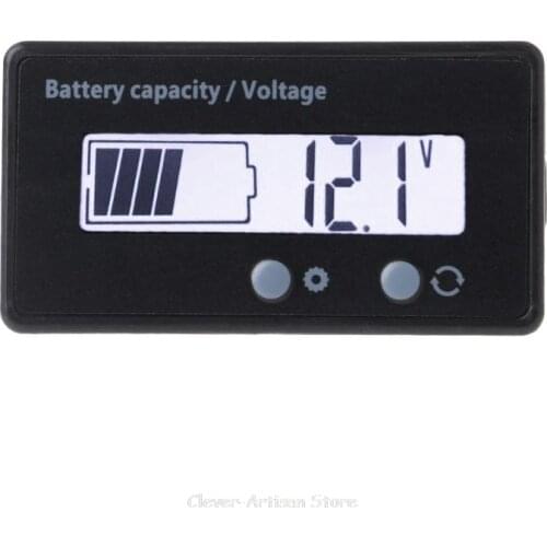 12V/24V/36V/48V LCD Acid Lead Lithium Battery Capacity Indicator Voltmeter Voltage Electric Motorcycle Scooter Au 29 20 Dropship
