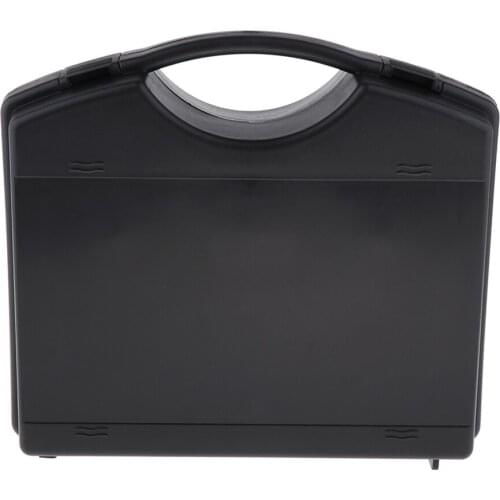 1x Durable Plastic Microphone Storage Case Box Fit 2 Mic Microphone Black