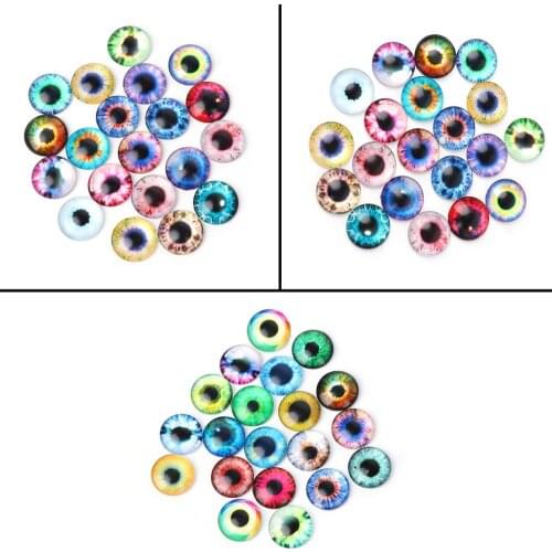 20Pcs Glass Dolls Eye DIY Handcraft Animal Eyes Jewelry Accessories 10/16/20mm