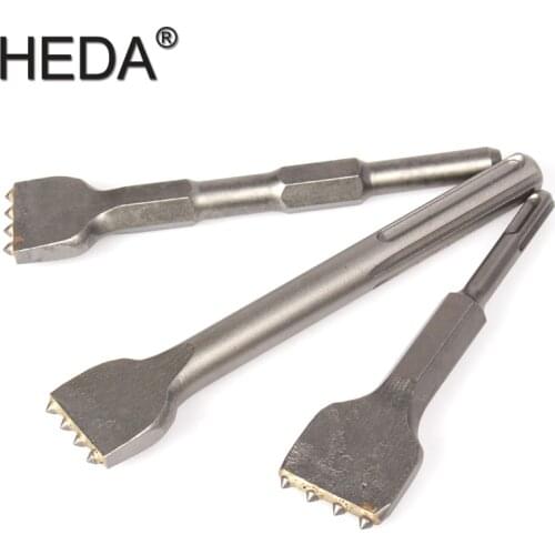 3 Kinds Of Shank Electric Pick Power Tool Electric Hammer YG8C Alloy Chisel Drill Bits for Chiseling Concrete wall Crank Impact