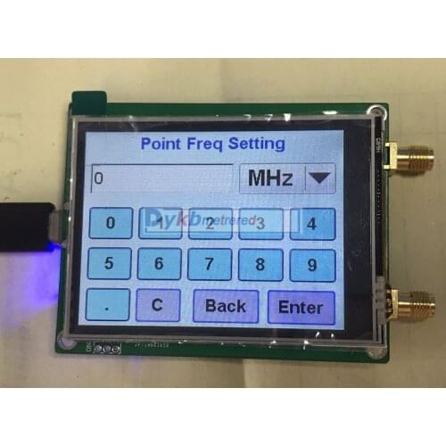 ADF4351 ADF4350 RF signal source RF generator square wave / Point frequency sweep touch screen display PC software control