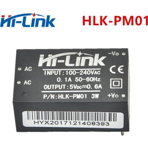 Free shipping 20 pcs/lot 90-264V AC to DC 5V 3W step down switching isolated switch mode power module supply HLK-PM01