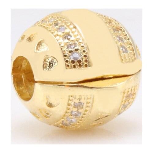 Bewill Authentic S925 Silver Positioning Buckle Love Fixed Beads Clips Fit Original Bracelet