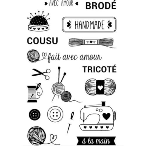 French Clear Stamp for Scrapbooking Transparent Silicone Rubber DIY Photo Album Decor 0741