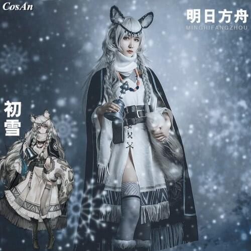 Game Arknights Pramanix Cosplay Costume Full Set Christmas Uniform Dress Female Party Role Play Clothing S-XL Limited Inventory