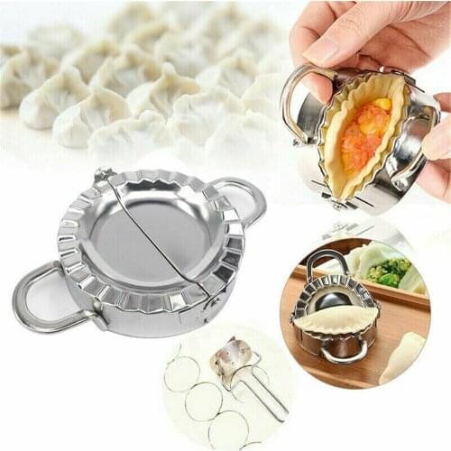 Dumpling Tools Jiaozi Maker Mould Eco-Friendly Pastry Stainless Steel Kitchen Tools Dough Cutter for Kitchen Making Tools 2021