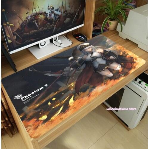 USS Enterprise Game Anime Azur Lane Mouse Pad Thicken Laptop Gaming Mice Mat Table Keyboard Mat Anti-Slip Playmat Cosplay