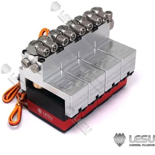 4CH Reversing Hydraulic Valve W/ 9KG Servo for 1/14 RC LESU Wheel Loader Excavator Dumper Truck TH16737-SMT3