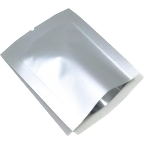 Multi-sizes Heat Sealing Open Top Aluminum Foil Storage Bags Tear Notch Vacuum Mylar Packing Bag Nuts Coffee Powder Food Pouches