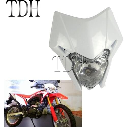Motorcycle White Front Light Mask 12V 35W Hi/Lo Headlight Headlamp Motocross For Honda CRF 150L 150R CR 125R CRF 150 250R 450R