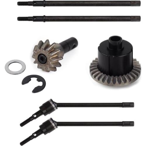 INJORA Metal Front/Rear Dogbone Shaft Axle Gear Set for 1/10 RC Crawler INJORA 90046 Axles Upgrade Part