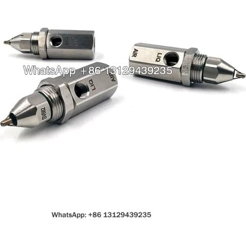 Direct Deal Ultrasound Air Atomization Nozzle,Stainless Steel Micron Fog Ultrasonic Air Spray Nozzle,Dual-Fluid Nozzle
