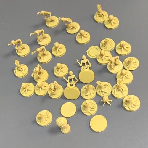 Lot 29PCS Golden Skull Groot Monster Ghost Miniatures Board Game Minis Table-Top Models War-Gaming TRPG Toys