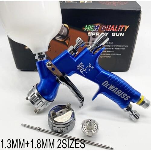 GTI PRO spray gun 2Nozzles 1.3mm+1.8mm TE20+T110 HVLP car painting tool high Atomization air paint sprayer airbrush gun