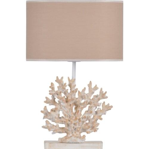 Qdec Gift Decorative Accessories Home Office Bedroom For Modern Designed Plant Tree Pattern Flip Coral Lampshade White Beige Color