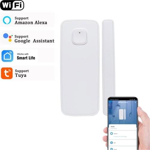 Tuya Door Window Detector WiFi App Notification Alerts Security Sensor support alexa google home Alarm Home Security Accessories