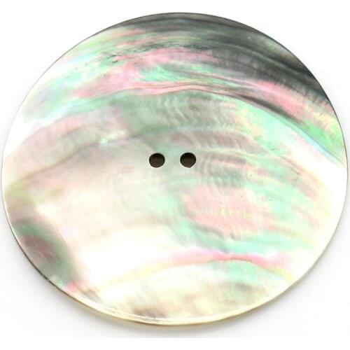 1 Pack Natural Shell Sewing Buttons For Scrapbooking 2 Holes Round AB Color Kniting Buttons For DIY Clothing Apparel Making