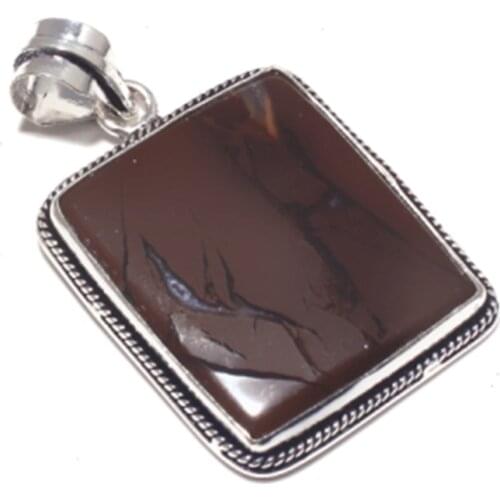 Jaspers Pendant Silver Overlay over Copper , 49 mm , P7400