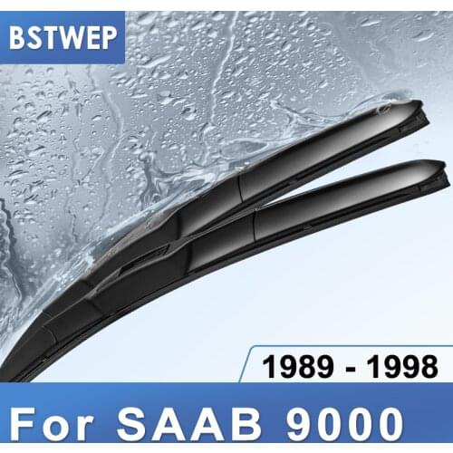 BSTWEP Wiper Blades for SAAB 9000 Fit Hook Arms 1989 1990 1991 1992 1993 1994 1995 1996 1997 1998