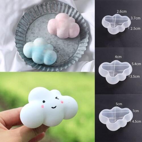 3D Clouds Shape Candle Mold Silicone Molds Cute Jewelry Soap Making Mold Handcraft Ice Cube DIY Cake Molds Making Tools Supplies