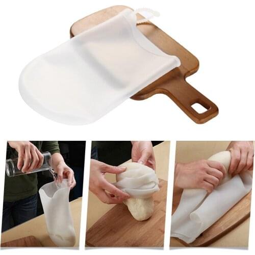 Silicone Cooking Pastry Tool Soft Dough Processing Preservation Bag Kneading Dough Flour-mixing Bag Kitchen Accessories