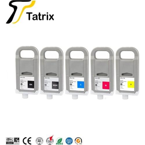 Tatrix PFI710 PFI-710 PFI 710 Pigment ink Premium Color Compatible Ink Cartridge for Canon TX2000 TX3000 TX4000 Printer