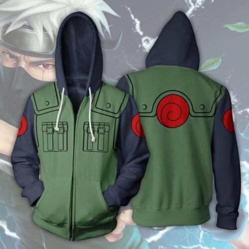 Akatsuki Anime 3D Hoodies Sweatshirts Sasuke Kakashi Casual Harajuku Shirt Pants Hoody Jacket Zipper Coat Streetwear Unisex
