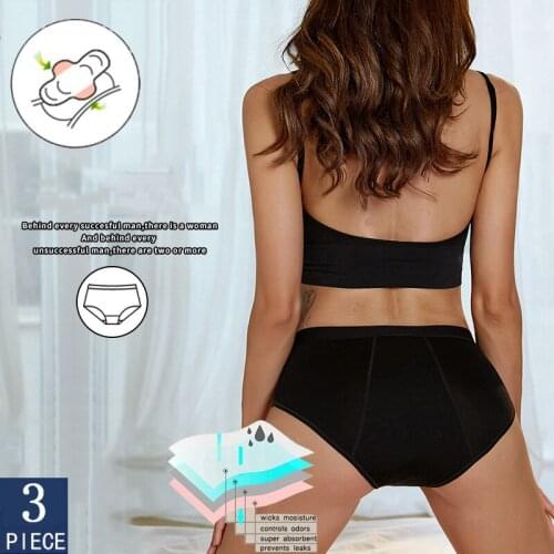 Physiological Period Panties Menstrual Briefs Four Layers Leak-proof Absorb Menstrual Underwear Physiological Pants Lingerie