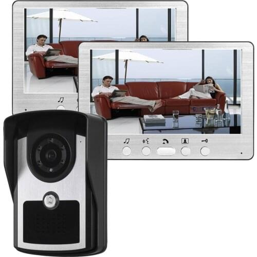7" video intercom system doorbell night vision IR 700tvl door camera waterproof unlock for home apartment video door phone