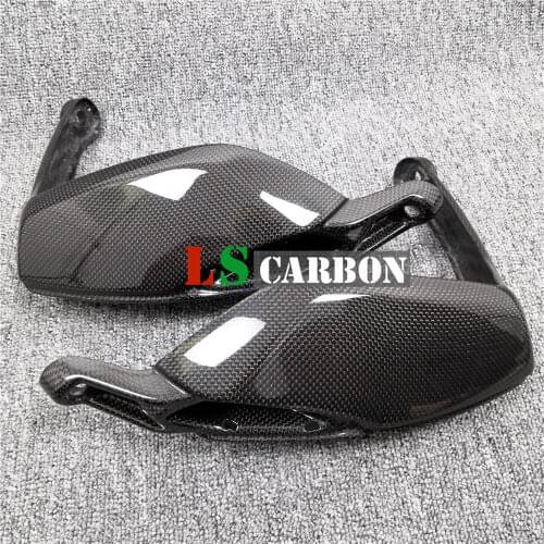 Motorcycle Hand Guards in For Ducati Hyperstrada, Hypermotard 821 2013-2015 2014 939 2016- Full Carbon Fiber 3K
