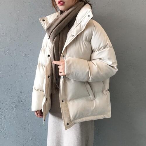 2020 Women Thick Warm Winter Coat Loose Stand Collar Jacket Coat Women Coat Outerwear Female Casaco Feminino Parkas
