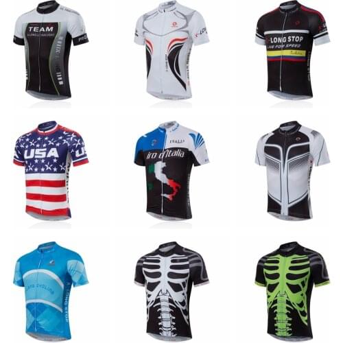 2019 Summer Men Cycling Jersey Clothing Breathable Mtb Maillot Ropa Ciclismo Bicycle Clothing Short Sleeve Bike Jersey Shirt Top