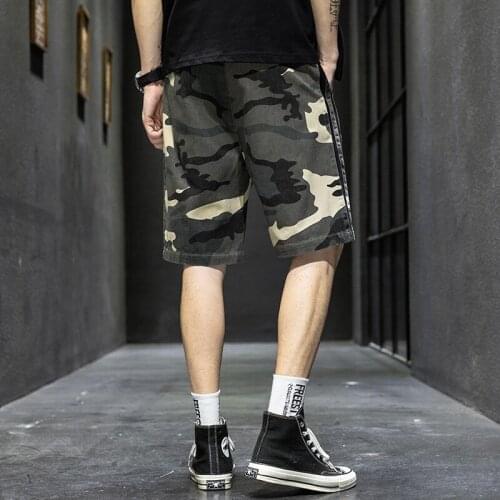 2021 New Shorts Summer Camouflage Beach Pants Men Slim Casual Sports Five-Point Pants Plus Size Middle Pants 5Xl