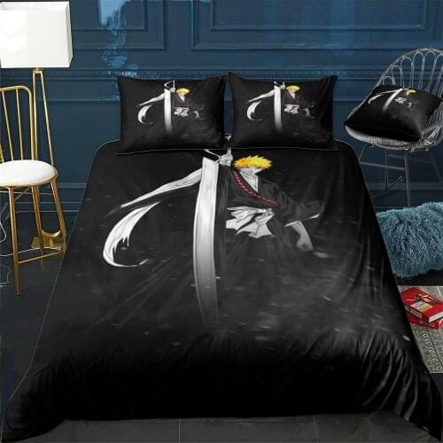 Ichigo Duvet Cover Comfortable Quilt Home Decora Design Universal Bedding Set Bedclothes+Pillowcase 3pcs