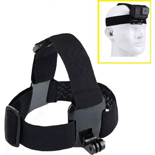 Action Camera Black Elastic Adjustable Head strap mount For Gopro Hero 4/3/2/1 Xiaoyi 4K Camera Harness Go Pro Accessories