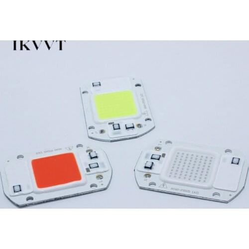 COB Chip 20W 30W 50W 220V Input Smart IC Driver Fit For DIY LED Floodlight Spotlight High Power 380-840NM Red Blue Green