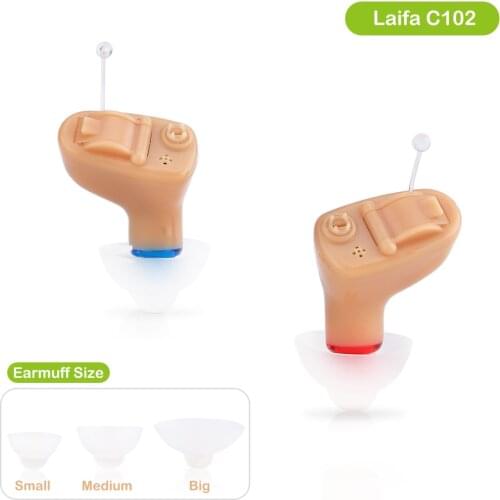 Digital modular CIC hearing aid audífonos with Mini size Micro volume control Low current consumption 10a/e10 Zinc-Air battery