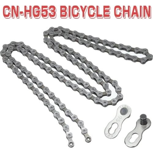 CN-HG53 9 Speed Bicycle Chain 116 Links For Shimano Mountain Road Bike Chain Connector Replacement Accessory