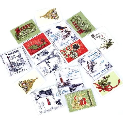 24x34mm/31x33mm Wooden Sewing Buttons Eiffel Tower Postage Stamp Pattern Handmade Scrapbooking Craft Cloth Accessories 50Pcs/lot