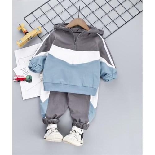 2021spring baby boys and girls clothing sets childrens hooded long sleeve jacket + pants 2 pcs clothes kids sports suit