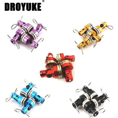 Droyuke 4pcs Magnetic Stealth Invisible Body Post Mount Contact Shell Column + Clips For 1/10 RC Drift Car Traxxas HSP Sakura
