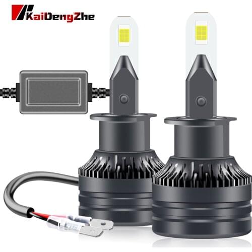9-16V Canbus Car Headlight H1 LED Hi/Lo Beam 55W 9600lm 6000K Auto Headlamp Motorcycle Bulbs 360° Adjustment With Turbo Fan