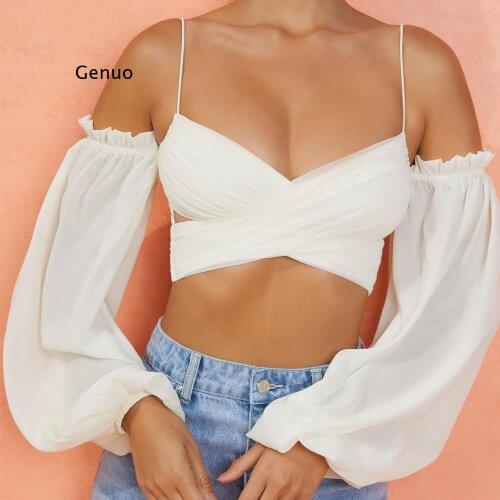 Genuo Women's Off Shoulder Tops
