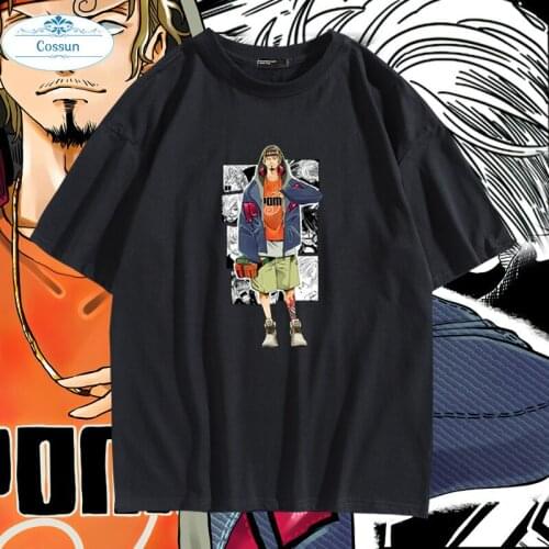 COSSUN Hot Anime One-piece Sanji Printed Cotton Soft Wearing Fashion T-shirt Harajuku Unisex Tees