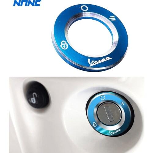 For Piaggio Vespa Ignition Switch Cover Key Switch Protector Ring CNC Motorbikes Ring Cover GTS GTV LX PX LT Sprint Primave
