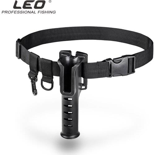 LEO NEW Multifunction Belt Rod Holder Portable Pole Inserter Fishing Rod Pesca Rack Fishing Rod Quick Belt Holder Accessory Tool